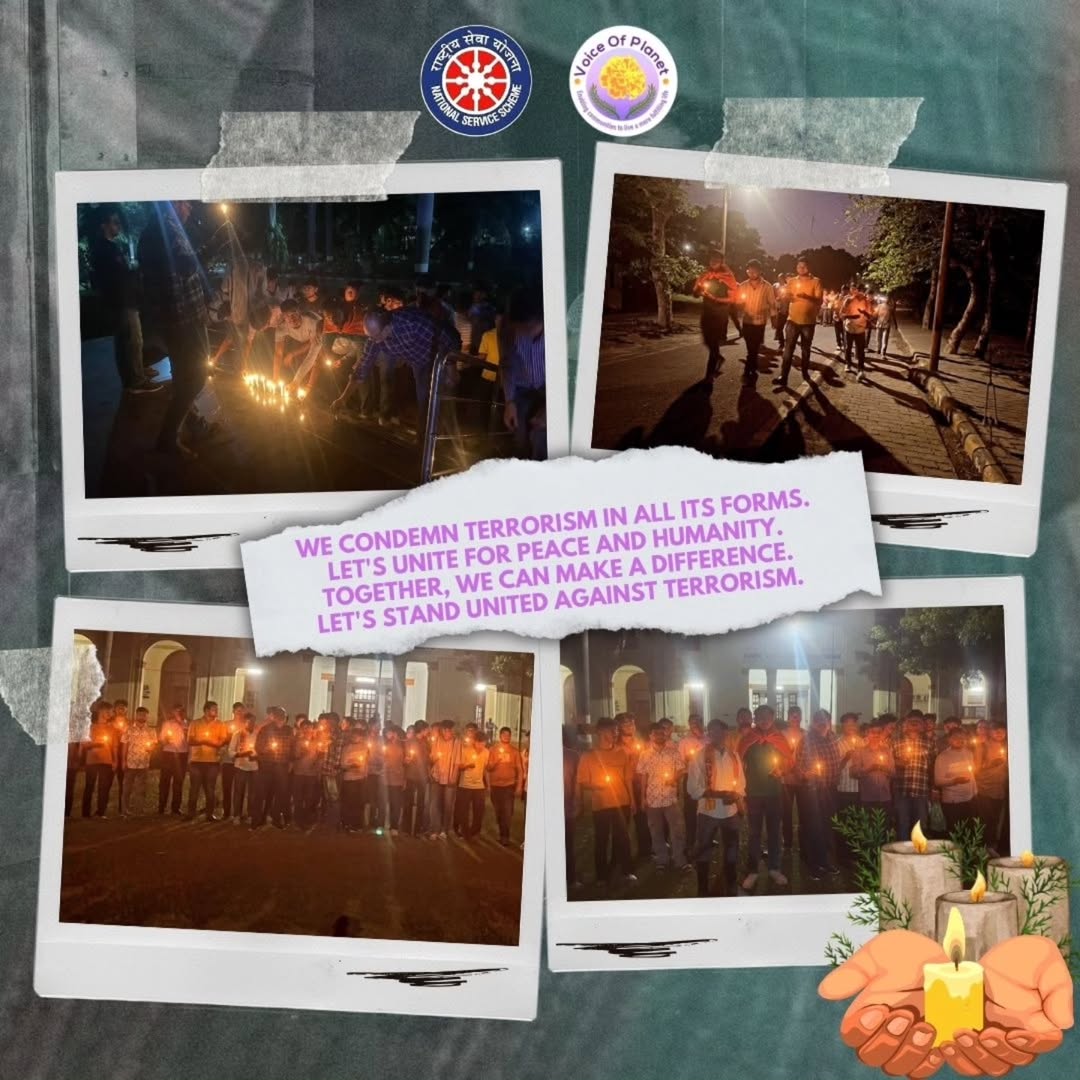 Voice of Planet stands strong in solidarity with Pahalgam attack victims.Our Lucknow volunteers (1)