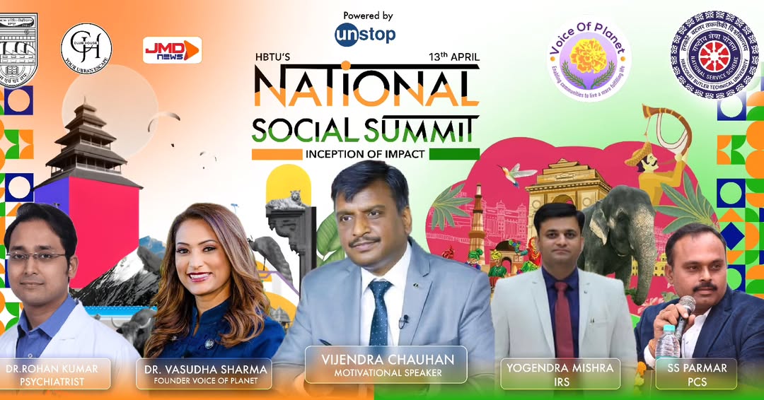 Voice of planet in affiliation with nss hbtu Excited to be the part of this national summit eve